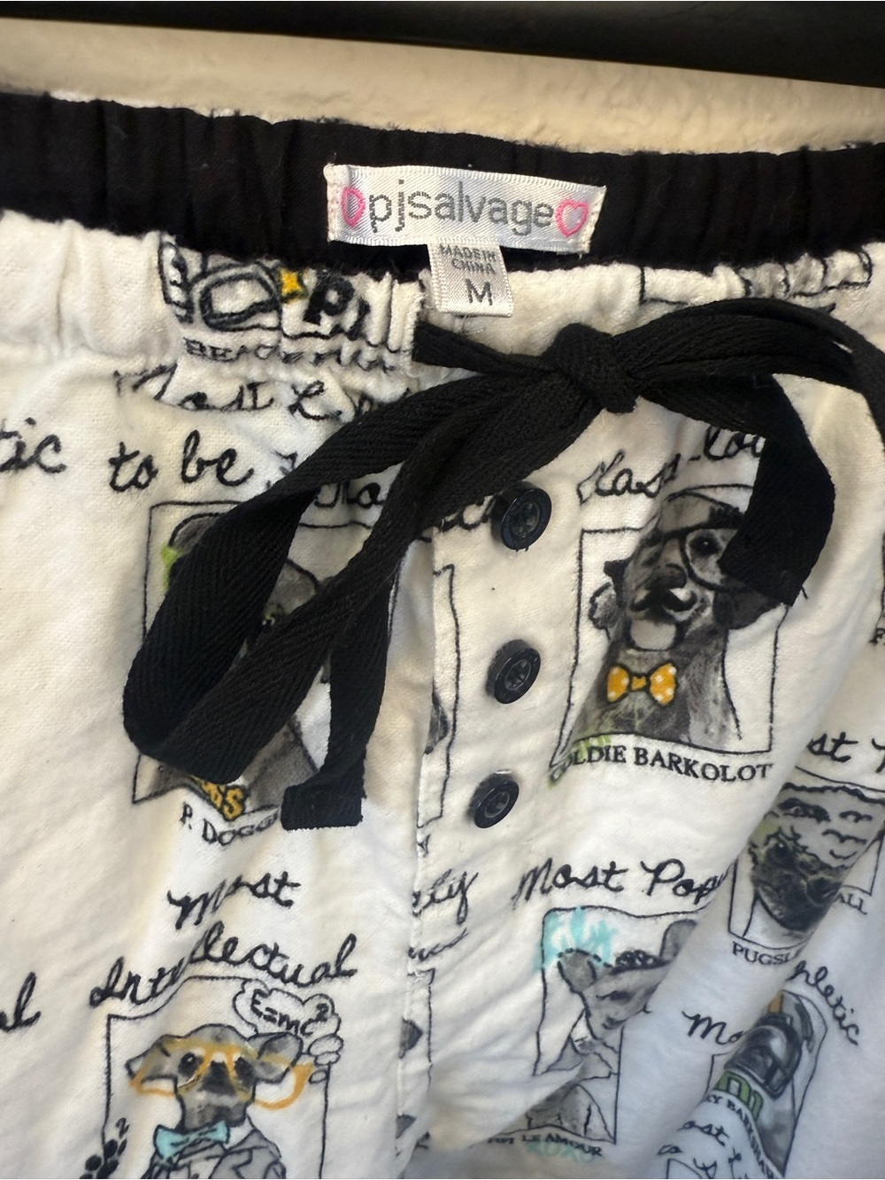 Dog Pajama Pants - PJ Salvage, Size M - Picture 7 of 12